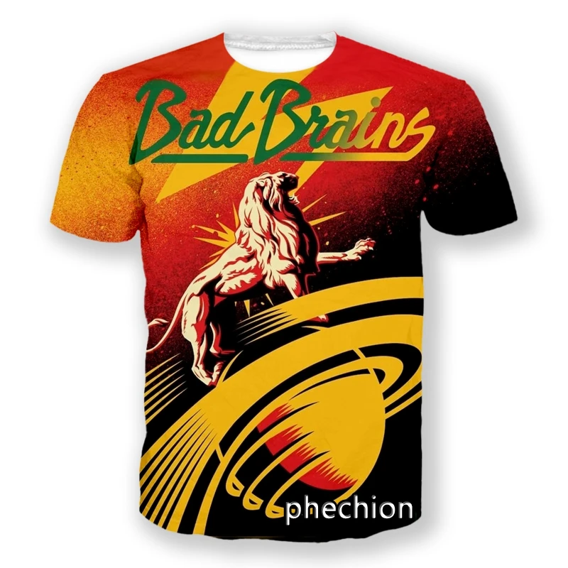 phechion New Fashion Men/Women Bad Brains 3D Print Short Sleeve T-Shirt Casual Hip Hop Summer T Shirt Tops S170
phechion New Fashion Men/Women Bad Brains 3D Print Short Sleeve T-Shirt Casual Hip Hop Summer T Shirt Tops S170