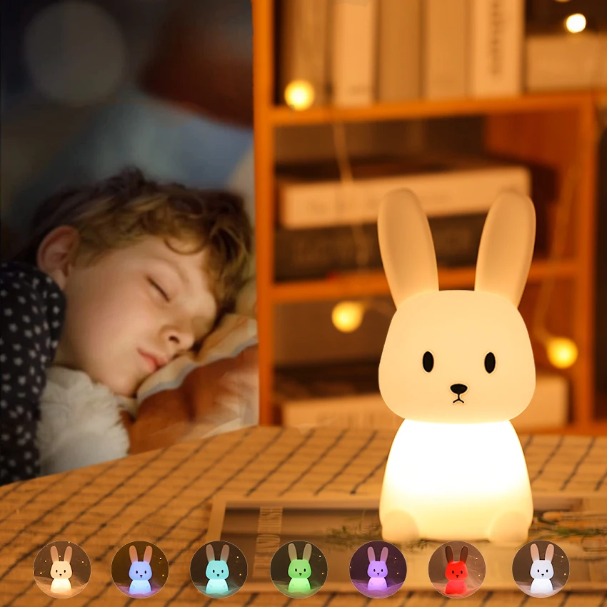LED Night Light Animal Modeling Rabbit Bedroom night light Touch Sensor Room bedrom decoration cute light gift for children
LED Night Light Animal Modeling Rabbit Bedroom night light Touch Sensor Room bedrom decoration cute light gift for children