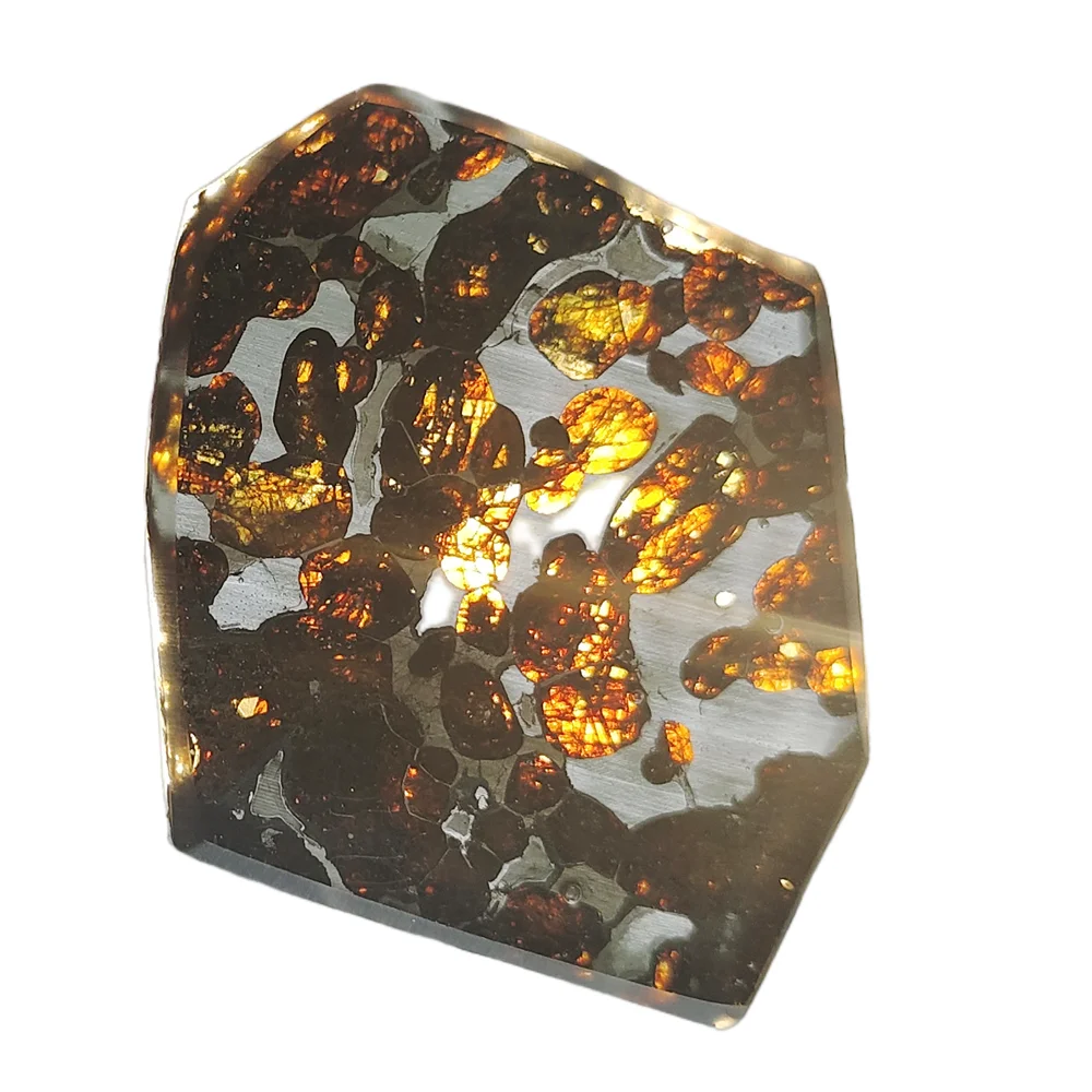 18g SERICHO Pallasite Natural Meteorite Material Sliced Olive Meteorite Slices Specimen Collection - From Kenya - QA308
18g SERICHO Pallasite Natural Meteorite Material Sliced Olive Meteorite Slices Specimen Collection - From Kenya - QA308