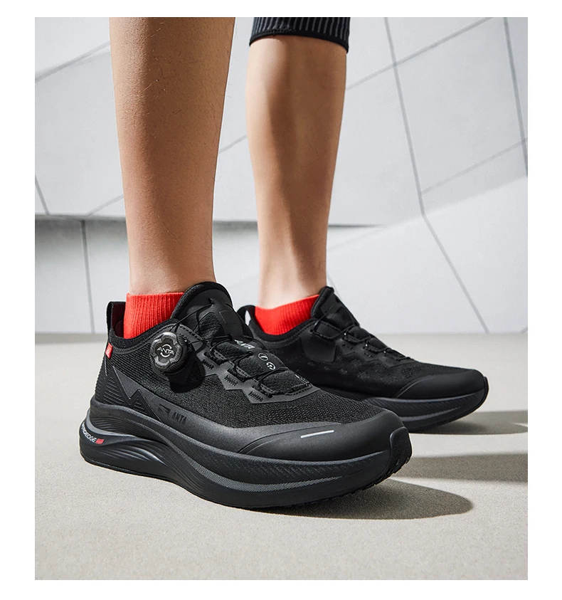 Excelencia ANTA | Zapatos para correr con perilla amortiguadora y soporte antideslizante, nuevos zapatos para correr de primavera para hombre 112515502 Se1fcef0998d549329785f1f54c18b481H