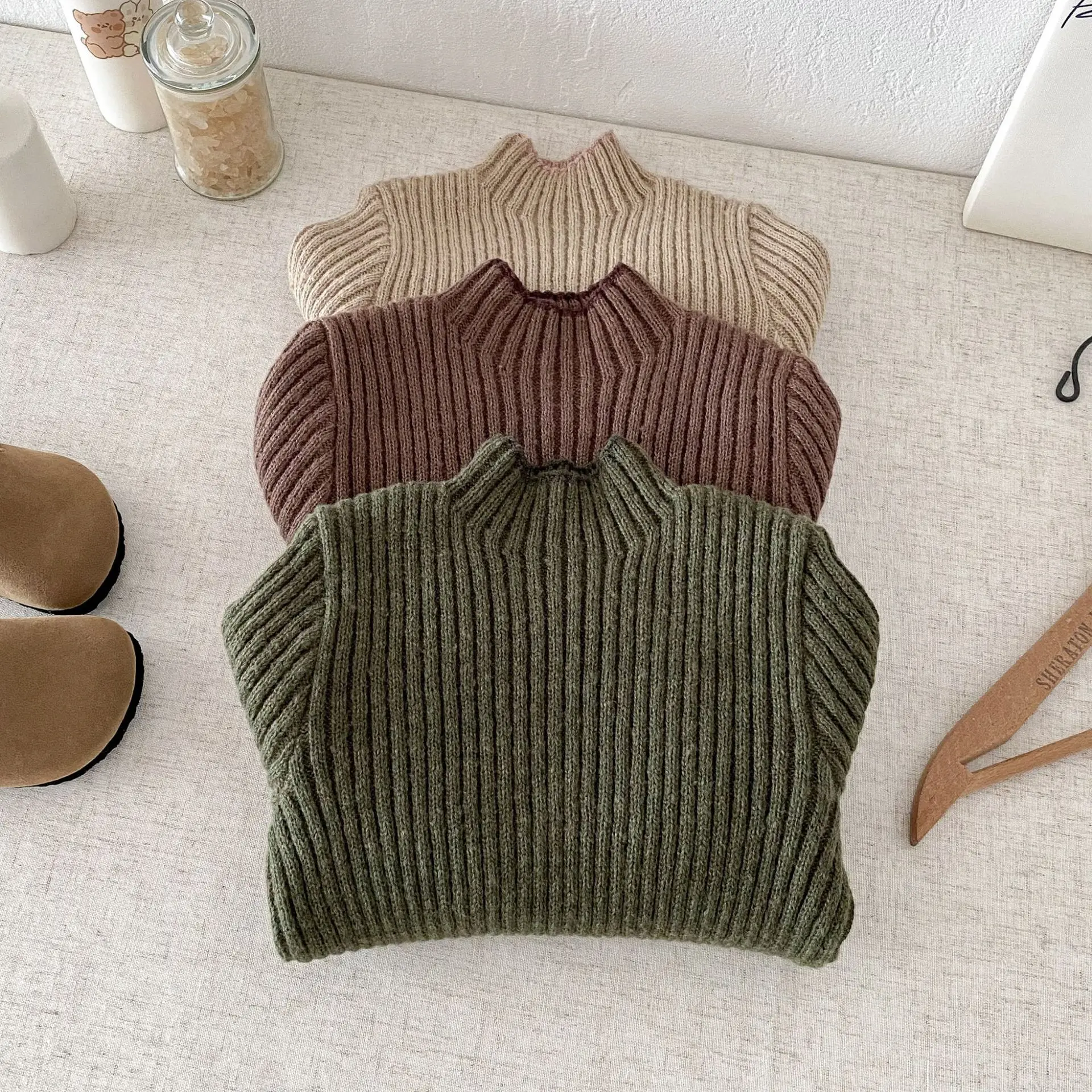 2025 Autumn New Children Long Sleeve Sweater Girls Knit Shirts Cotton Baby Knitted Pullover Kids Casual Sweater Infant Clothes 36 Se1fda40d8300450ea6430f5c983f5adbO