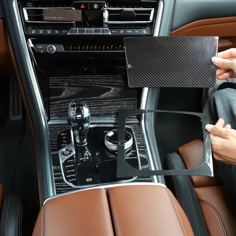 For BMW 8 series G14 G15 G16 2019-22 Real carbon fiber Car Central Control Gear Shift Panel Cover Decorative Sticker Accessories
For BMW 8 series G14 G15 G16 2019-22 Real carbon fiber Car Central Control Gear Shift Panel Cover Decorative Sticker Accessories