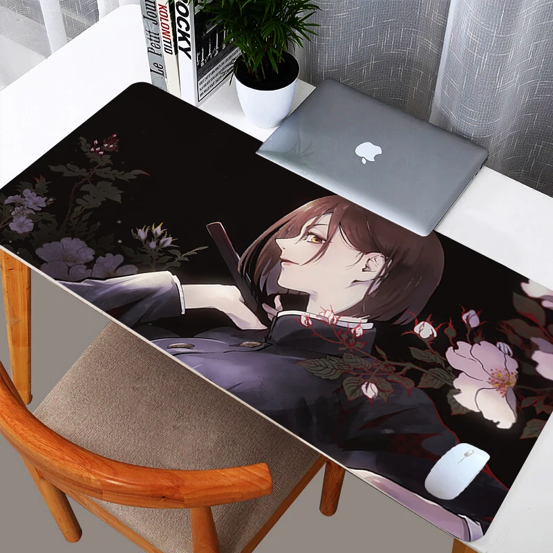 

Jujutsu Kaisen Anime Girl Large Mousepad Laptop Office Nobara Kugisaki Mouse Pad PC Gaming Non-slip Table Mat Kawaii Soft Carpet