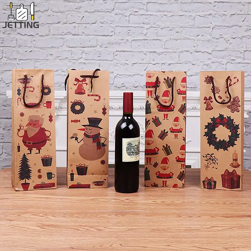 1Pc Christmas Kraft Paper Bag Santa Claus Snowman Red Wine Bottle Paper Bags Merry Christmas Decor For Home Xmas Ornaments
1Pc Christmas Kraft Paper Bag Santa Claus Snowman Red Wine Bottle Paper Bags Merry Christmas Decor For Home Xmas Ornaments