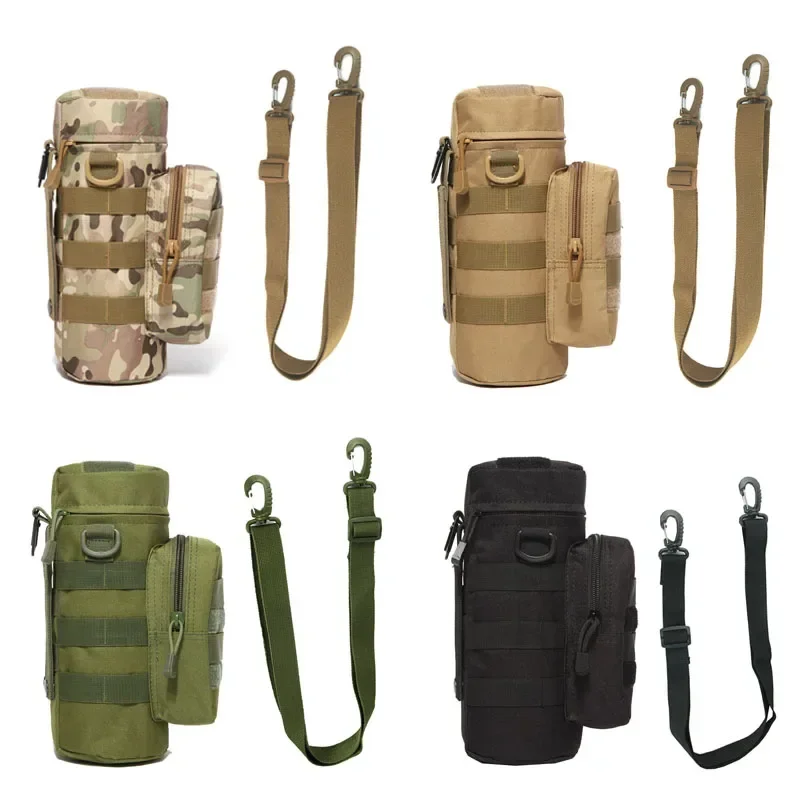 

Tactical Molle Water Bottle Bag Pouch Holder Outdoor Travel Camping Hiking Cycling Fishing Hunting Water Bottle Kettle Carrier