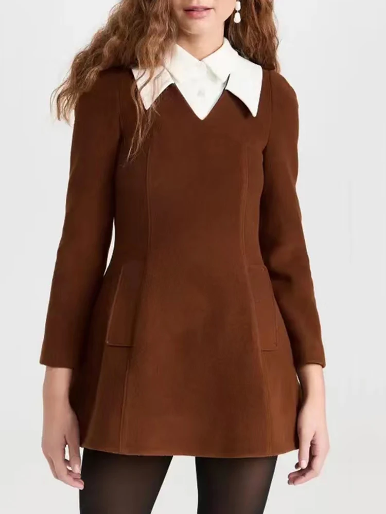 Женские платья с воротником-рубашкой в стиле пэчворк, модная короткая женская одежда из двух частей с длинным рукавом, новинка весны 2024
Женские платья с воротником-рубашкой в стиле пэчворк, модная короткая женская одежда из двух частей с длинным рукавом, новинка весны 2024