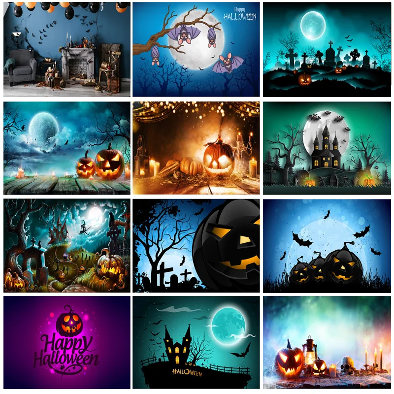 Halloween Backdrop Pumpkin Lantern Castle Forest Moon Tombstone Baby Photography Background For Photo Studio Props 21802 WS-02
Halloween Backdrop Pumpkin Lantern Castle Forest Moon Tombstone Baby Photography Background For Photo Studio Props 21802 WS-02