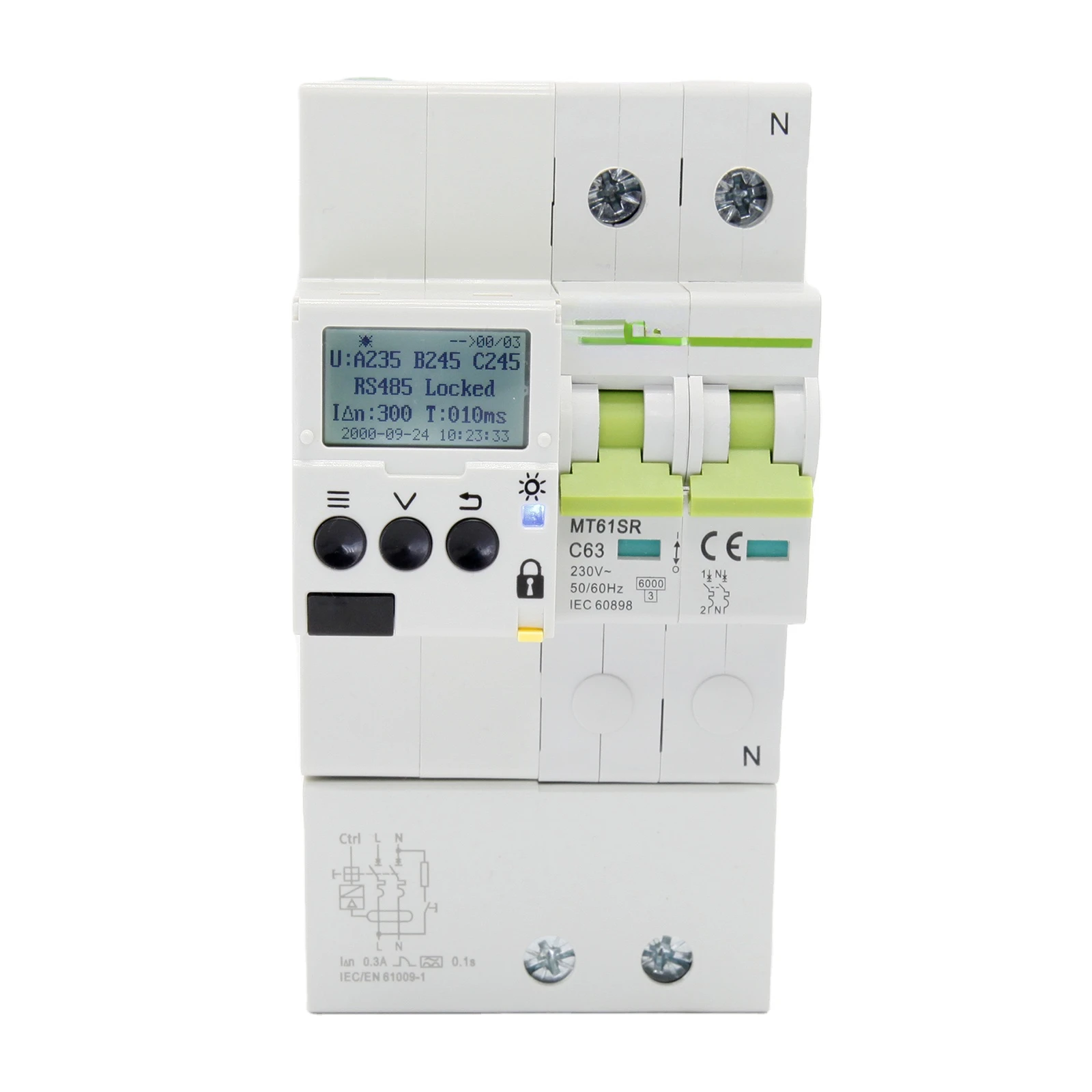 High quality 30ma a type ac type mt61-sr 2p 220v 50/60hz earth leakage electrical smart circuit breaker auto recloser controller
High quality 30ma a type ac type mt61-sr 2p 220v 50/60hz earth leakage electrical smart circuit breaker auto recloser controller