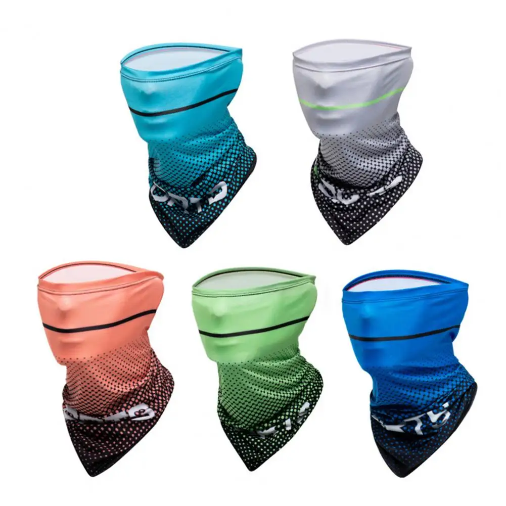 

1 Set Arm Sleeve Super Soft Wear Resistant Ice Silk Unisex Sunblock Sleeve With Face Cover Set Cooling Camping Fishing Cycling