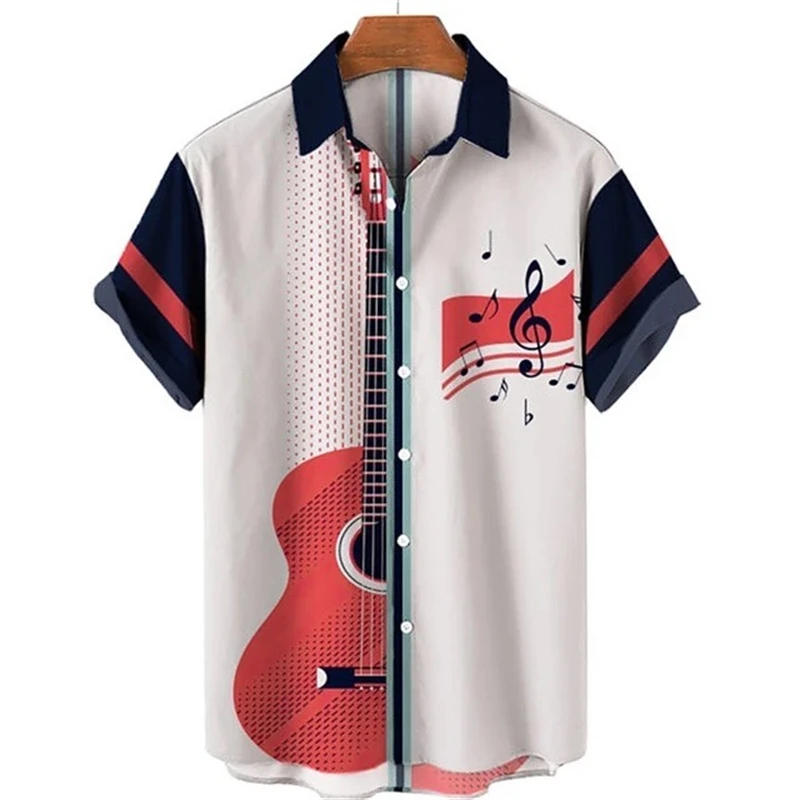 Men's shirt summer Hawaiian shirt pattern print music notes outdoor street short sleeved printed clothing fashion designer
Men's shirt summer Hawaiian shirt pattern print music notes outdoor street short sleeved printed clothing fashion designer