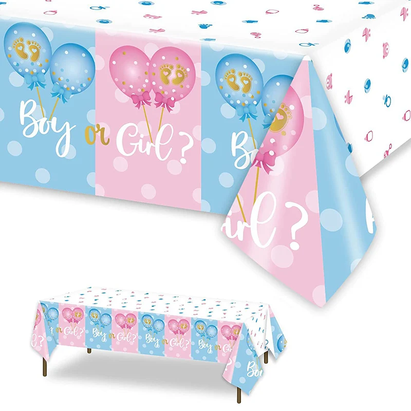 Gender Reveal Party Disposable Tablecloth Boy or Girl Baby Shower Decoration Favors Welcome Baby Party Supplies He or She
Gender Reveal Party Disposable Tablecloth Boy or Girl Baby Shower Decoration Favors Welcome Baby Party Supplies He or She