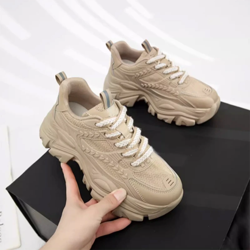 2022 Casual Tennis Walking Women's Sneakers Platform Chunky Heels Shallow Shoelace Sneakers Female Leisure Running Shoes Woman
2022 Casual Tennis Walking Women's Sneakers Platform Chunky Heels Shallow Shoelace Sneakers Female Leisure Running Shoes Woman
