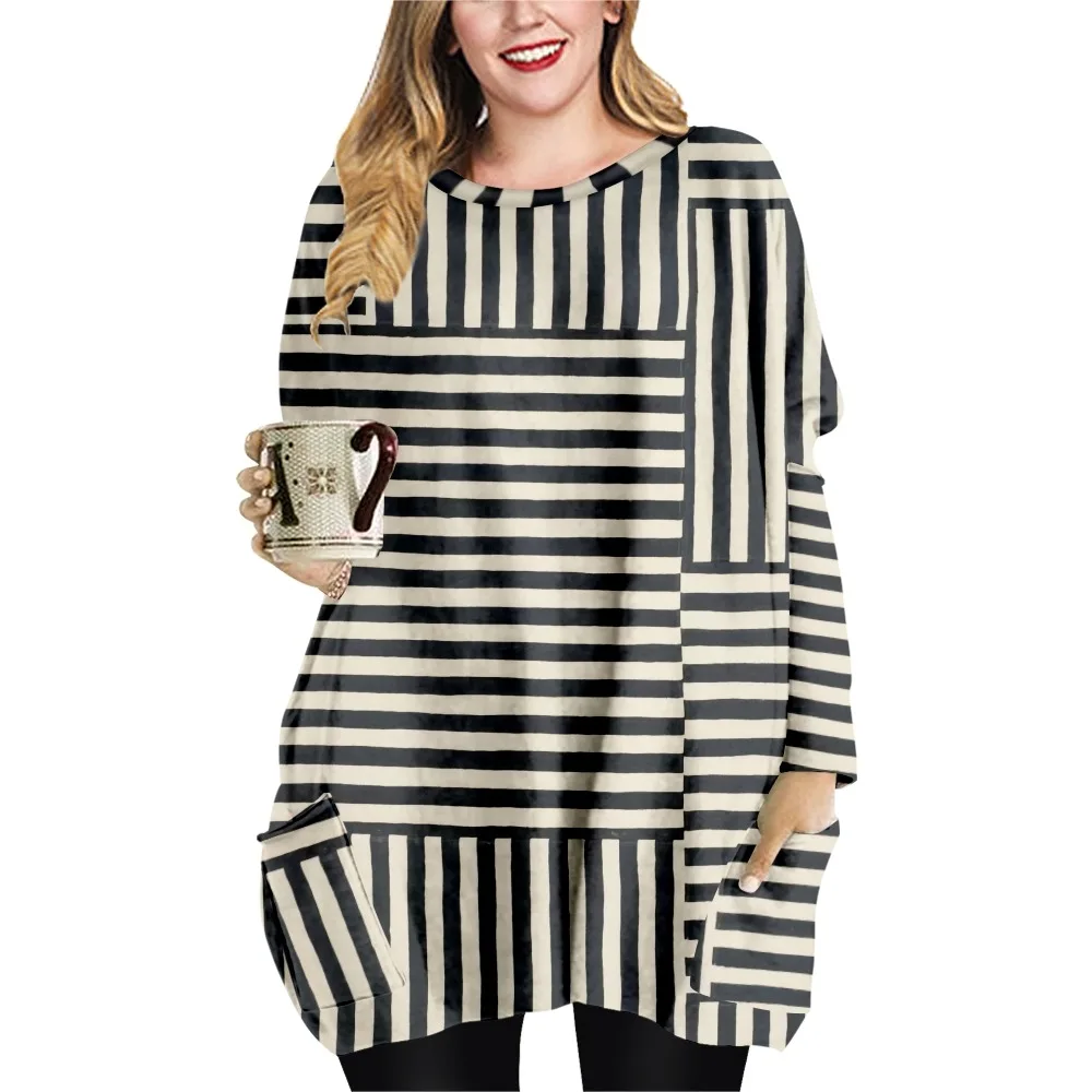 Summer 2022 Women Stripe Printing T-shirt Female Casual Vintage T-shirt Clothing Top Long Sleeve Blouse Oversized XL
Summer 2022 Women Stripe Printing T-shirt Female Casual Vintage T-shirt Clothing Top Long Sleeve Blouse Oversized XL