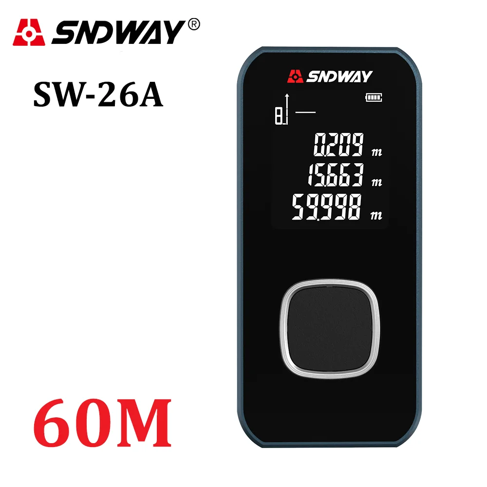 

SNDWAY Mini Laser Distance Meter Range Finder Trena Laser Tape Measure Measuring Tool Device Ruler Test Digital Rangefinder