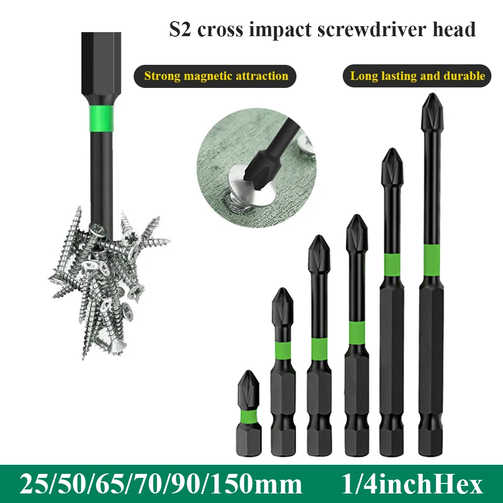 5/6Pcs PH2 Magnetic Cross Bit Set Phillips Impact Batch Head Hardness Screwdriver Bit Screw Driver Hand Non-slip WaterProof Bits
5/6Pcs PH2 Magnetic Cross Bit Set Phillips Impact Batch Head Hardness Screwdriver Bit Screw Driver Hand Non-slip WaterProof Bits