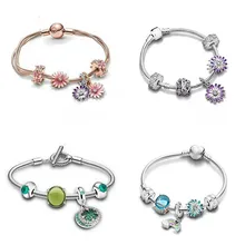 2021 New 925 Sterling Silver Daisy Bracelet Suitable For Women's Wedding Party Gift Diy Jewelry
2021 New 925 Sterling Silver Daisy Bracelet Suitable For Women's Wedding Party Gift Diy Jewelry
