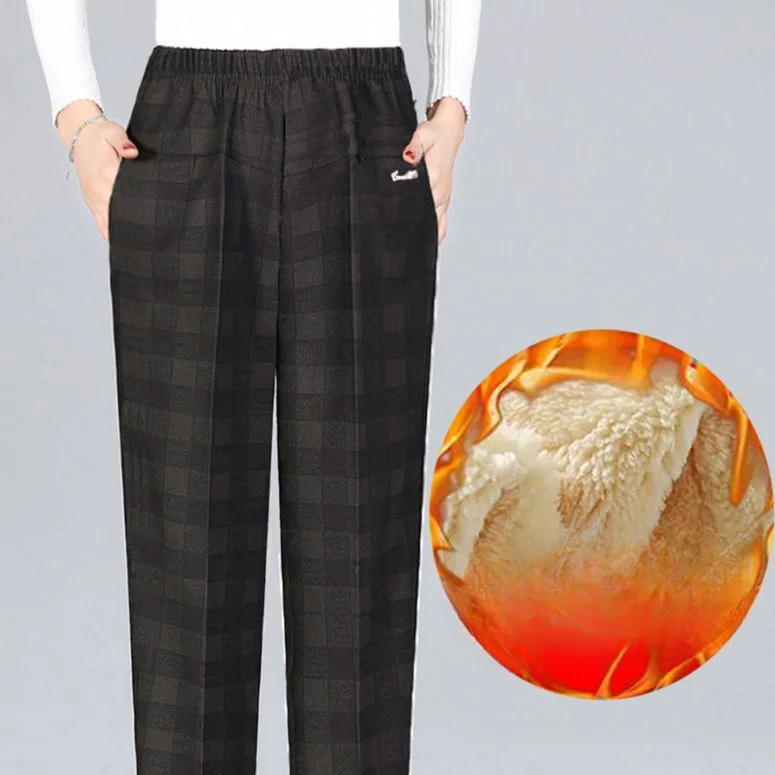 2024 New Women's Autumn Winter Middle-aged Pockets Pant Female High Waist Loose Pants Ladies Thick Warm Straight Trousers E214
2024 New Women's Autumn Winter Middle-aged Pockets Pant Female High Waist Loose Pants Ladies Thick Warm Straight Trousers E214
