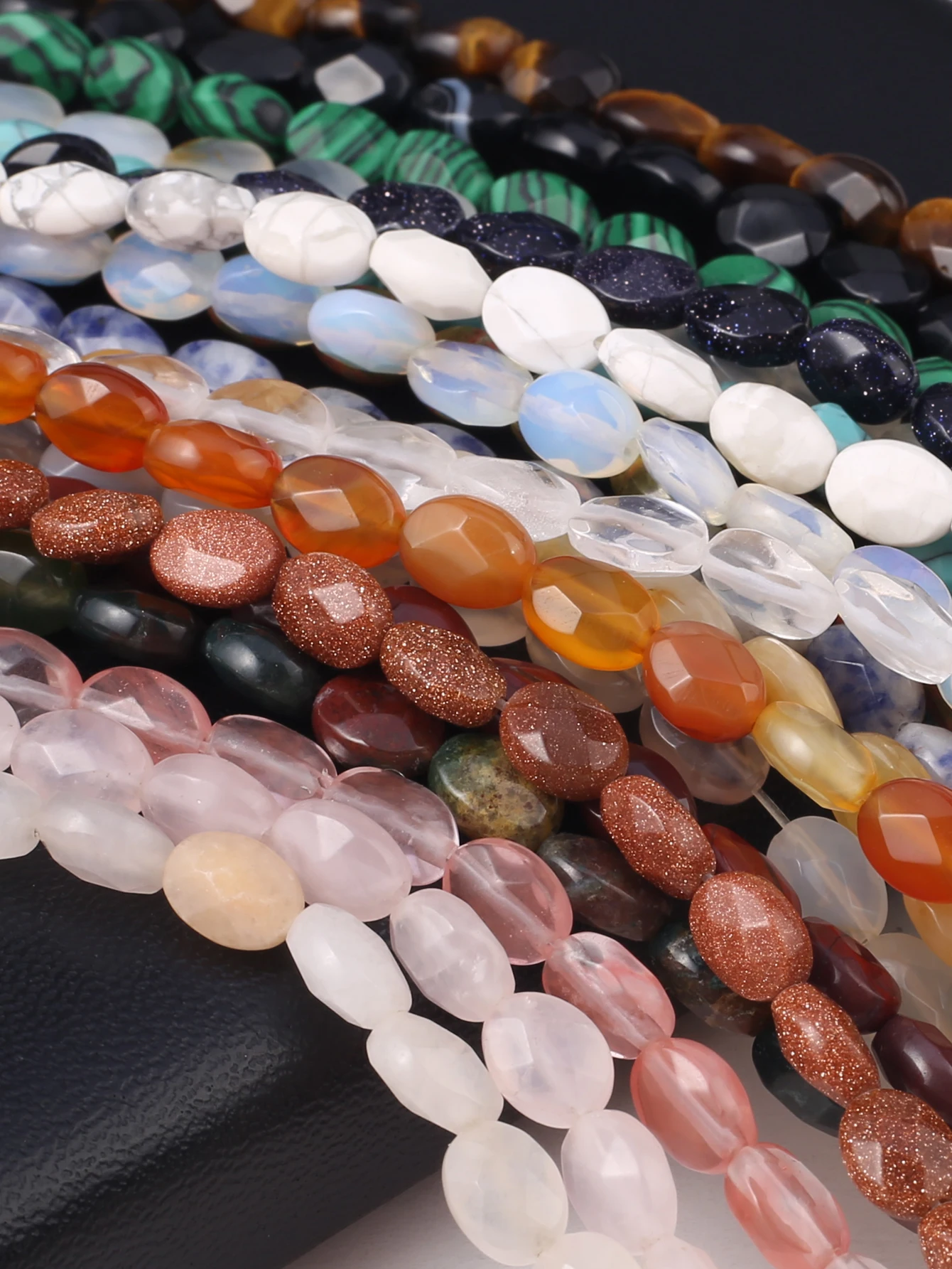 Natural Stone Beads Opal/Rose Quartz Oval Faceted Beads For Jewelry Making DIY Necklace Bracelet Earrings Accessory
Natural Stone Beads Opal/Rose Quartz Oval Faceted Beads For Jewelry Making DIY Necklace Bracelet Earrings Accessory
