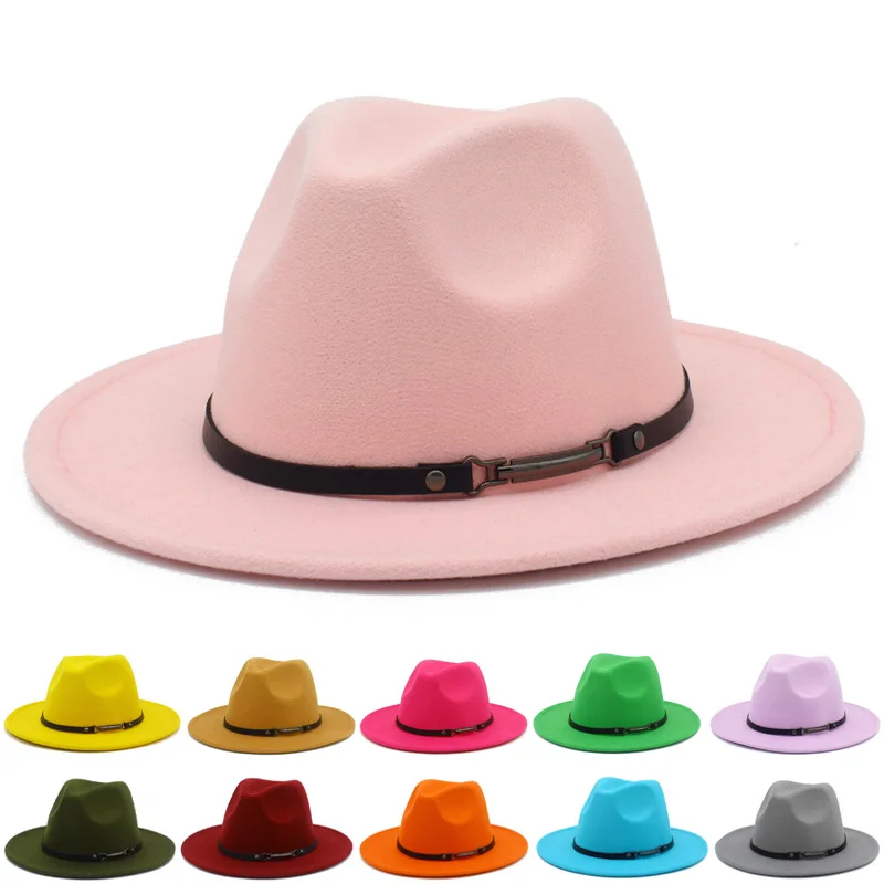 

Шляпа Федора шляпа Панама шляпа с широкими полями черная кожаная шляпа с ремнем воздуходувка взрослые джазовые шляпы новая шляпа фетровые Дерби Трилби шляпы женские шляпы