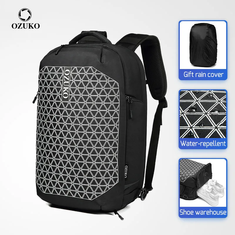 OZUKO Anti-thief Backpack Men 15.6" Laptop Backpacks Multifunctional Fashion School Bag Waterproof Travel Mochila With Shoe Bag
OZUKO Anti-thief Backpack Men 15.6" Laptop Backpacks Multifunctional Fashion School Bag Waterproof Travel Mochila With Shoe Bag