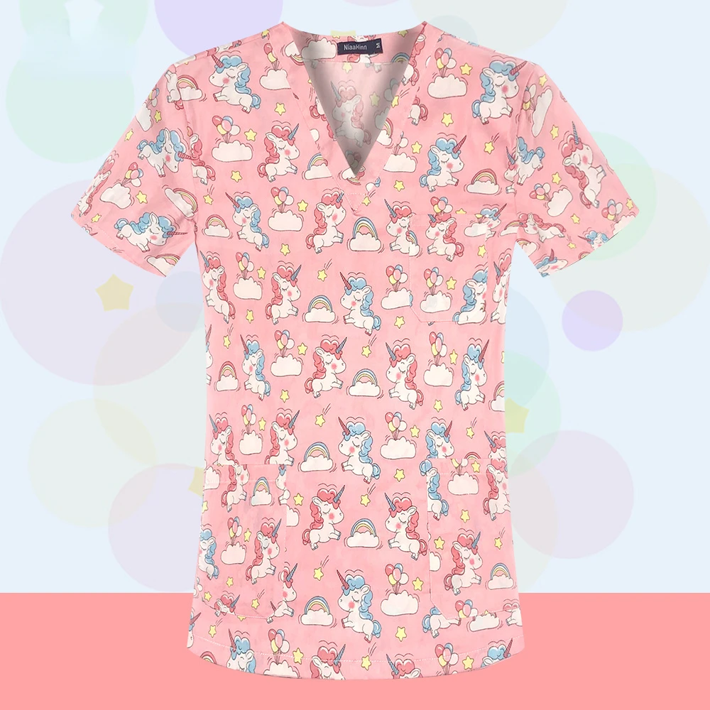 100%Cotton Dental Clinic Tops Cute Cartoon Printed Medical Tops Scrubs Women Uniforms Doctor Work Clothes Pet Grooming Workwear
100%Cotton Dental Clinic Tops Cute Cartoon Printed Medical Tops Scrubs Women Uniforms Doctor Work Clothes Pet Grooming Workwear