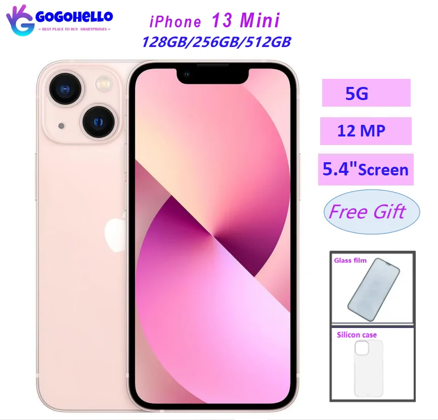 

Unlocked Apple iPhone 13 Mini Original 128GB/256GB 5G 6.1" OLED 12MP Face ID Used Celular Mobile Phones 1 SIM Card 95% New