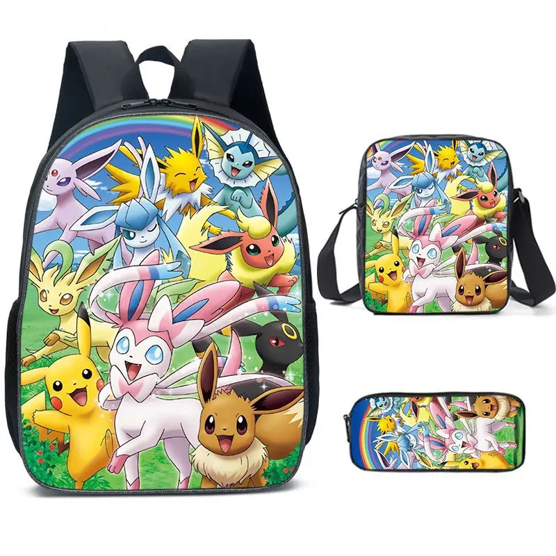 Pokemon Kawaii Eevee Pikachu Anime Figure School Bag for Students Pen Bag Shoulder Bag 3pcs Back-to-school Gift Set for Children
Pokemon Kawaii Eevee Pikachu Anime Figure School Bag for Students Pen Bag Shoulder Bag 3pcs Back-to-school Gift Set for Children