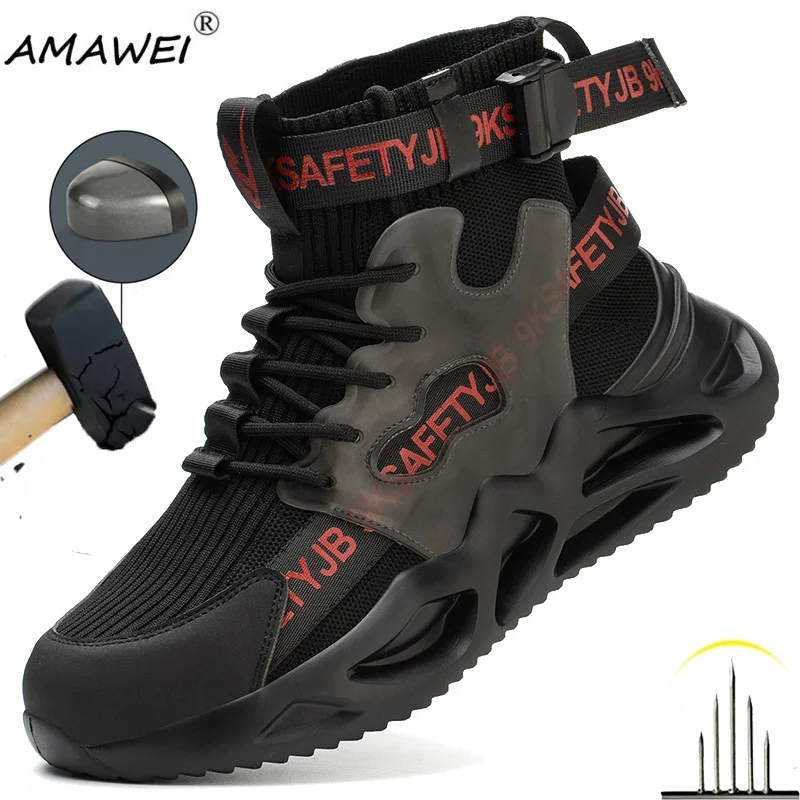 AMAWEI Men Work Safety Shoes Anti-smash Anti-stab Protective Shoes Lightweight Sneakers Steel Toe Shoes Work Boot Indestructible
AMAWEI Men Work Safety Shoes Anti-smash Anti-stab Protective Shoes Lightweight Sneakers Steel Toe Shoes Work Boot Indestructible