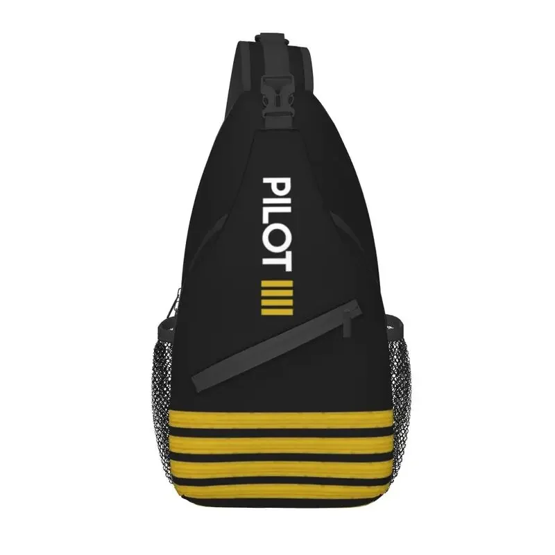 Pilot Captain Stripes Sling Crossbody Chest Bag Men Casual Aviation Airplane Aviator Shoulder Backpack for Travel Cycling
Pilot Captain Stripes Sling Crossbody Chest Bag Men Casual Aviation Airplane Aviator Shoulder Backpack for Travel Cycling