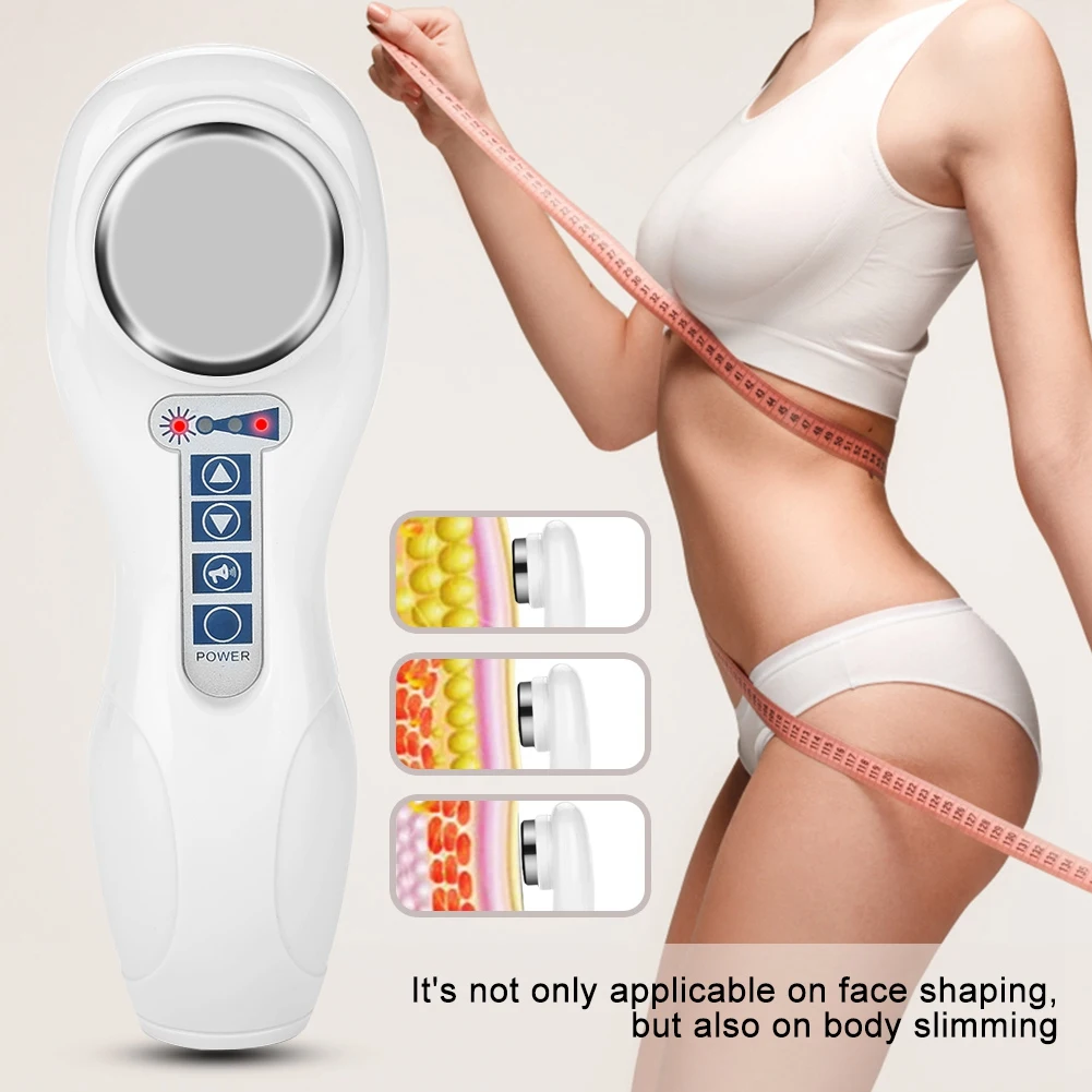 Handheld Face Beauty Machine LED Ultrasonic Body Slimming Anti Cellulite Wrinkles EU Plug Ultrasonic Face Massager
Handheld Face Beauty Machine LED Ultrasonic Body Slimming Anti Cellulite Wrinkles EU Plug Ultrasonic Face Massager