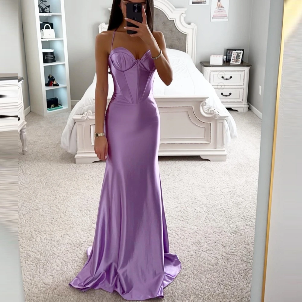 Qcenkern Spaghetti Strap Violet Evening Formal Saudi Arabia Floor Length Elegant Party Dresses Gowns Women Robes de Soirée 2023
Qcenkern Spaghetti Strap Violet Evening Formal Saudi Arabia Floor Length Elegant Party Dresses Gowns Women Robes de Soirée 2023
