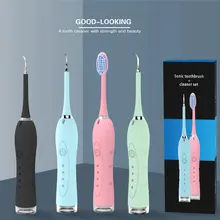 Sonic Cleaner Electric Oral Toothbrush Dental Scaler Kit Teeth Whitening Electric Tooth Calculus Stains Plaque Remover 
Sonic Cleaner Electric Oral Toothbrush Dental Scaler Kit Teeth Whitening Electric Tooth Calculus Stains Plaque Remover