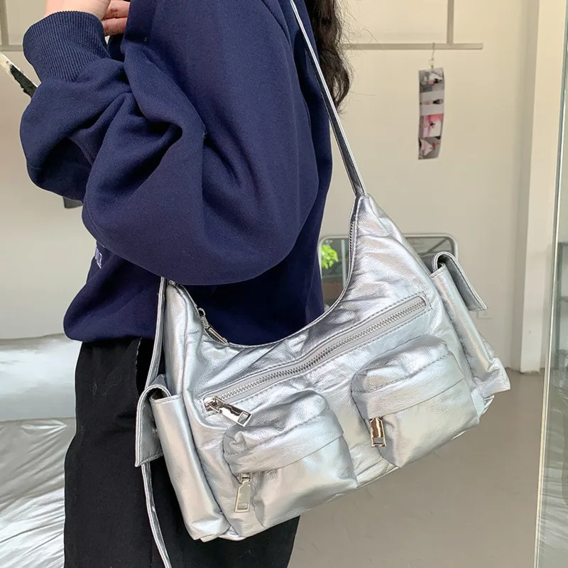 Вместительные сумки через плечо из искусственной кожи с карманами для женщин 2023, модные роскошные сумки и кошельки Autumm для женщин
Вместительные сумки через плечо из искусственной кожи с карманами для женщин 2023, модные роскошные сумки и кошельки Autumm для женщин