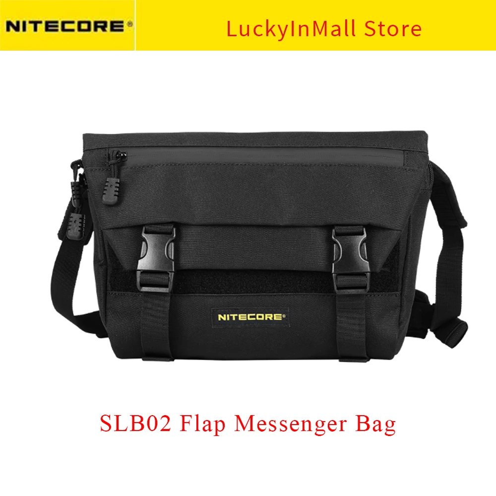 

Nitecore SLB02 500D Polyester Fabric Compact Flap Messenger Bag Black 2L Capacity Anti Twist Widened Shoulder Strap Travel Bag