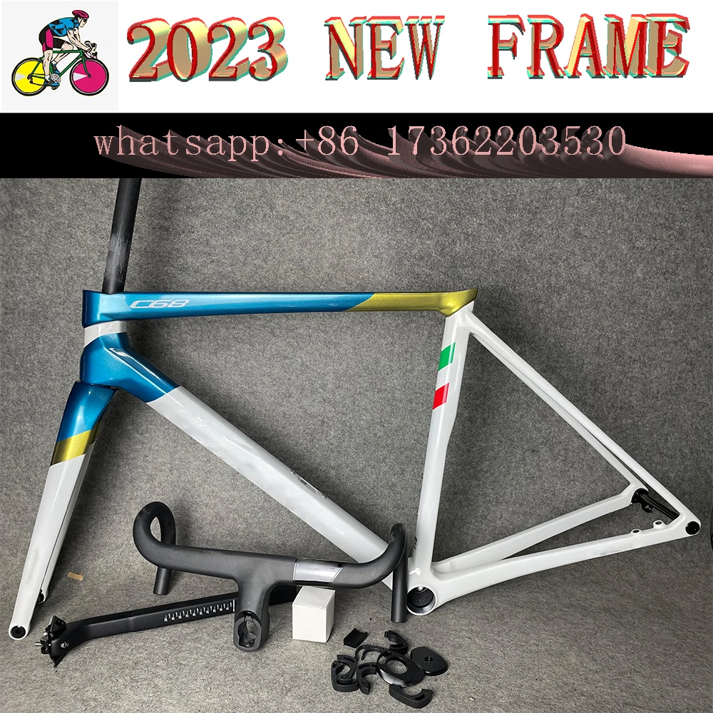 2023 C68 carbon Road frame Disc Brake C68 Bike Frame T47 Full Carbon Road Bike Frame Racing Frame Handlebar
2023 C68 carbon Road frame Disc Brake C68 Bike Frame T47 Full Carbon Road Bike Frame Racing Frame Handlebar
