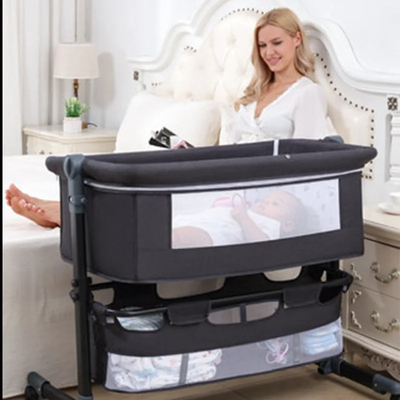 New Crib Newborn Bed Splicing Big Bed Baby Shaker Children's Bed Cradle Bed Multi-functional Mobile Foldable Mute Implementation
New Crib Newborn Bed Splicing Big Bed Baby Shaker Children's Bed Cradle Bed Multi-functional Mobile Foldable Mute Implementation