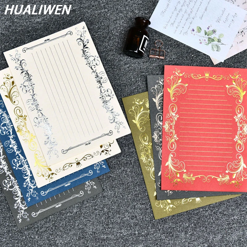3 Sheets/Set European Retro Bronzing Pattern Writing Paper Letter Paper Creative Love Letter Wedding Invitation Envelope Writing
3 Sheets/Set European Retro Bronzing Pattern Writing Paper Letter Paper Creative Love Letter Wedding Invitation Envelope Writing