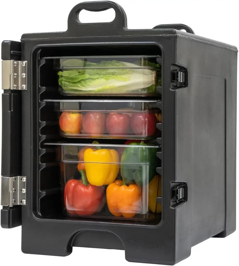 Portable 81 Quart End-Loading Insulated Food Pan Carrier for 5 Full-Size Pans,Black
Portable 81 Quart End-Loading Insulated Food Pan Carrier for 5 Full-Size Pans,Black