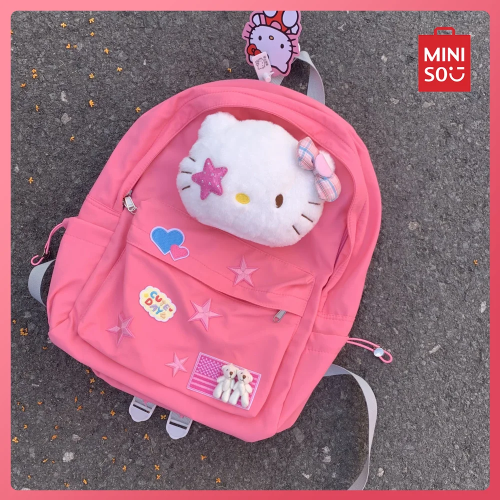 New Fashion Hello Kitty 3D Doll Decoration Backpack Sweet Pink Large Capacity Student Daily Commuting Bag Travel Storage Bag
New Fashion Hello Kitty 3D Doll Decoration Backpack Sweet Pink Large Capacity Student Daily Commuting Bag Travel Storage Bag