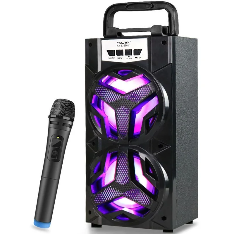 10W Karaoke Outdoor Portable Sound Box Speaker Wireless Large Home Theater Bluetooth Party Speakers With Wired Microphone
10W Karaoke Outdoor Portable Sound Box Speaker Wireless Large Home Theater Bluetooth Party Speakers With Wired Microphone