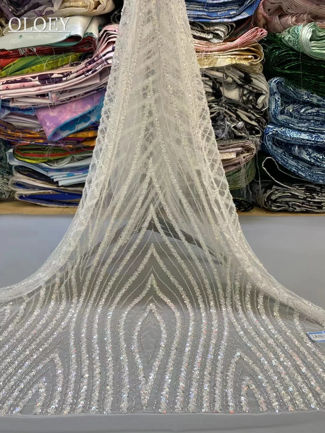 2023 High-End Luxury Embroidery Groom Lace Fabric African Nigerian With Sequin Fabric For Wedding Dress
2023 High-End Luxury Embroidery Groom Lace Fabric African Nigerian With Sequin Fabric For Wedding Dress