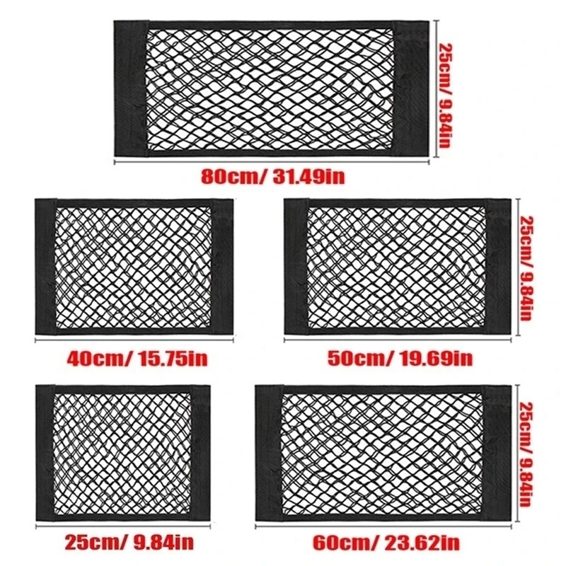 Car Back Rear Mesh Trunk Seat Elastic String Net Magic Sticker Universal Storage Bag Pocket Cage Auto Organizer Seat Back Bag
Car Back Rear Mesh Trunk Seat Elastic String Net Magic Sticker Universal Storage Bag Pocket Cage Auto Organizer Seat Back Bag