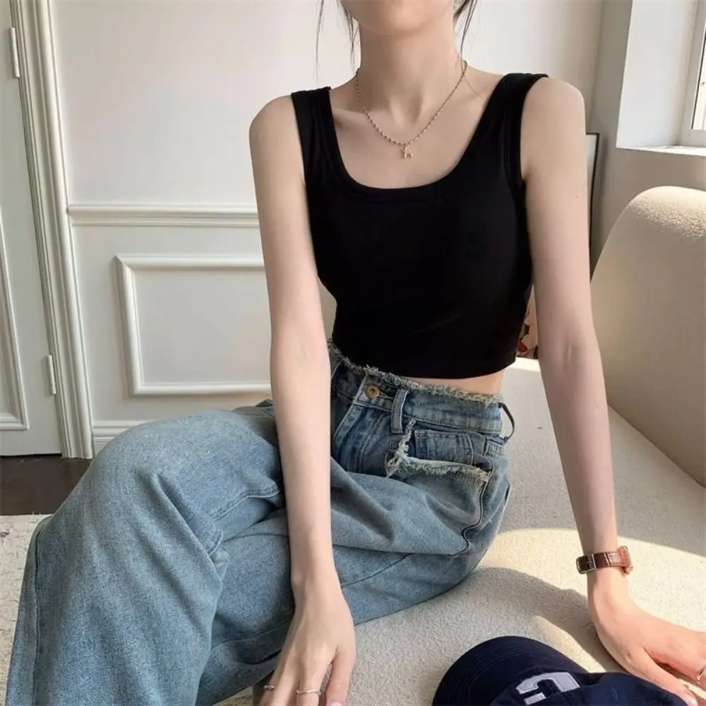 Sexy Strap Vest Hot Sale Sleeveless Slim Tee Shirt Breathable Outerwear Neck Crop Top Lady
Sexy Strap Vest Hot Sale Sleeveless Slim Tee Shirt Breathable Outerwear Neck Crop Top Lady