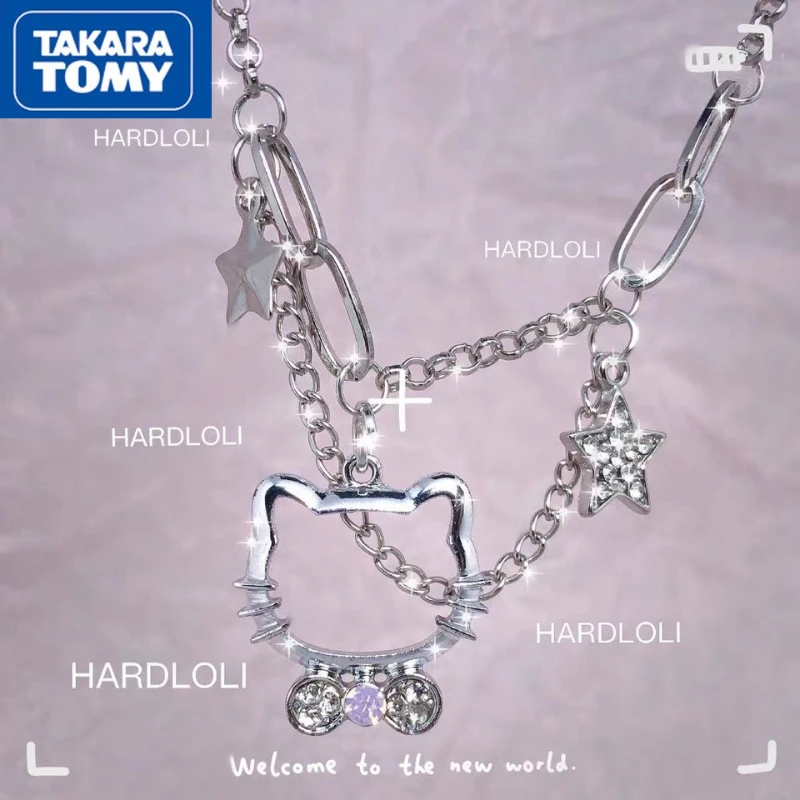 

TAKARA TOMY Девушка звезда бриллианты блестящая пуля Новое Колье с ключицами Hello Kitty милые и аксессуары для девушек