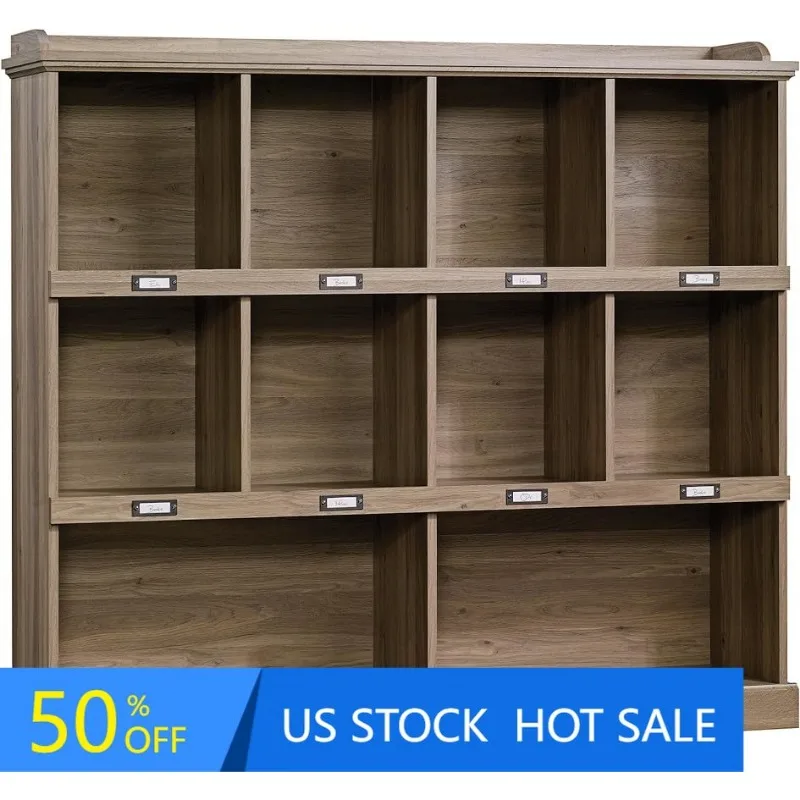 

Sauder Barrister Lane Cubby Bookcase/ Book Shelf for Storage and Display, Salt Oak finish