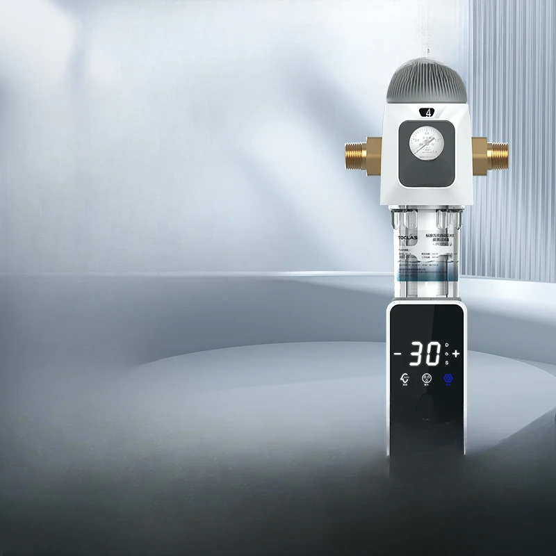Fully automatic pre filter, household intelligent backwashing tap water, villa whole house water purifier
Fully automatic pre filter, household intelligent backwashing tap water, villa whole house water purifier