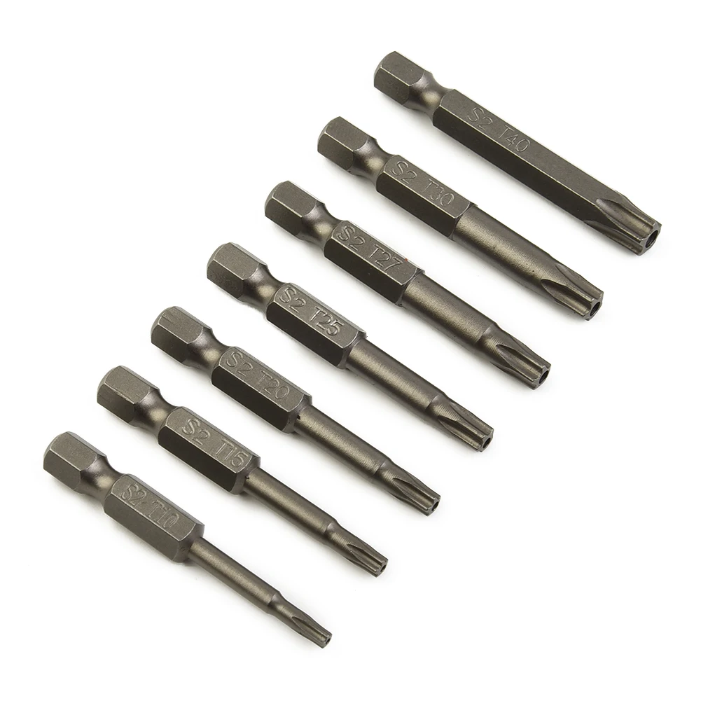 7pcs 50mm Magnetic Torx Screwdriver Bits 1/4\\\\\\\" Hex Shank Screwdrivers Bit T10-T40 Five-Point Screw Driver Bit Hand Tools
7pcs 50mm Magnetic Torx Screwdriver Bits 1/4\\\\\\\" Hex Shank Screwdrivers Bit T10-T40 Five-Point Screw Driver Bit Hand Tools