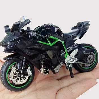 1:18 가와사키 닌자 ZX-12R 정품 합금 오토바이 모델, 정적 다이 캐스팅 장난감 컬렉션 모델 선물 상품 이미지