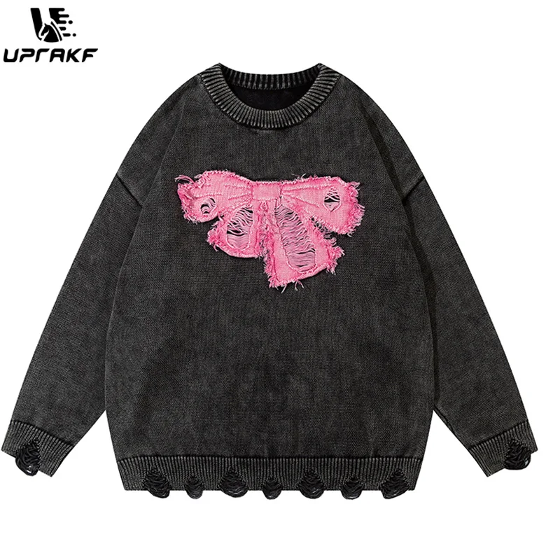 UPRAKF Sweater Autumn Bow Loose Knitted Jumper Winter Fashion Streetwear Trendy Pullover Warm Casual
UPRAKF Sweater Autumn Bow Loose Knitted Jumper Winter Fashion Streetwear Trendy Pullover Warm Casual