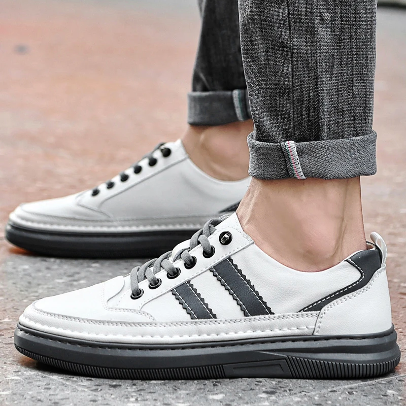 Туфли мужские из натуральной кожи, Классические мягкие лоферы, деловой стиль, Повседневная дышащая обувь на плоской подошве
Туфли мужские из натуральной кожи, Классические мягкие лоферы, деловой стиль, Повседневная дышащая обувь на плоской подошве